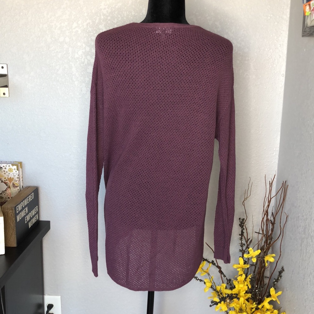 Purple Mesh Sweater - Picture 5 of 7